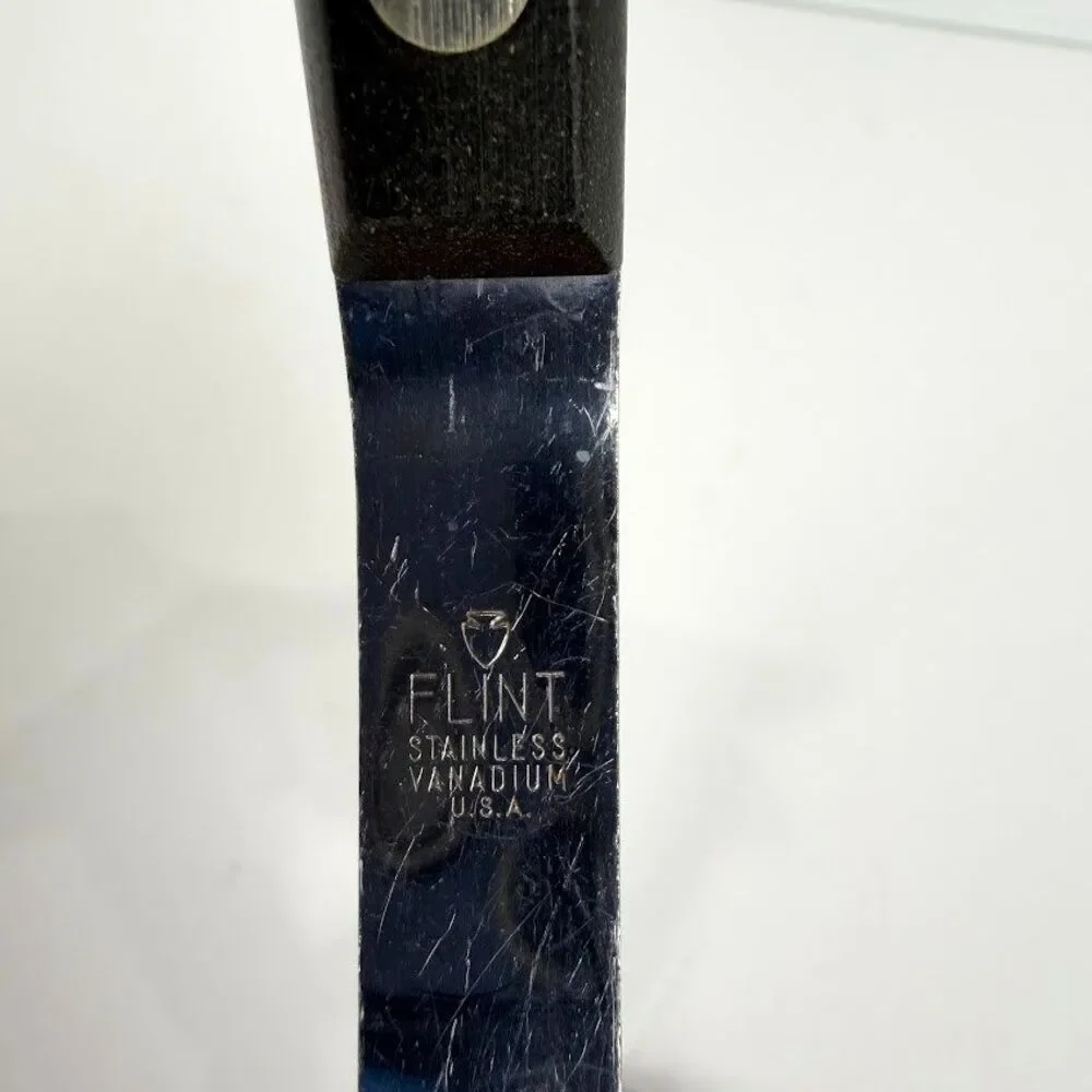 Vintage EKCO Flint Stainless Vanadium, Black Riveted Handle Potato Masher,Sturdy